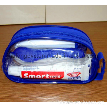 Colored PVC Case with Zip and Snap